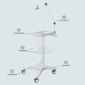 Carrito Médico Great Cause WYTC738 de 860 mm de Altura Ajustable con Cesta para Uso Hospitalario - Product Image 2