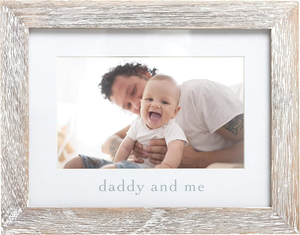 Pearhead papa et moi bébé cadre photo, cadre papa et bébé neutre, décor de pépinière, 4 "X 6" Photo Insert, Wo - Product Image 4