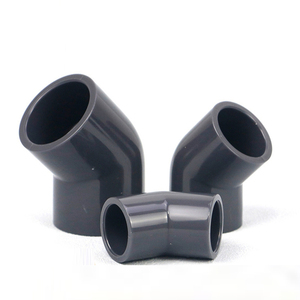 <span class=keywords><strong>Coude</strong></span> à <span class=keywords><strong>45</strong></span> degrés en UPVC SCH80 1/2 pouce, raccord de tuyauterie industriel pour l'alimentation en eau et le drainage, non destiné aux conduites électriques - Product Image 1