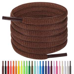 Lacets de chaussures en polyester ronds personnalisés, larges, durables et élastiques pour chaussures décontractées et baskets - Product Image 3