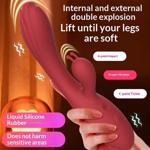 Vibromassaggiatore a Doppia Testa in Silicone Morbido, 12 Frequenze, Ricaricabile USB, Impermeabile, Lubrificato per Uso Interno/Esterno - Product Image 1