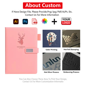 Özel Logo Baskılı Lüks Günlük Defteri Sınıf Arkadaşı Sert Kapaklı Özel Kağıt A5 Şirin PU Deri Defter Toptan Satış İçin - Product Image 3