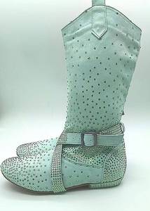 รองเท้าเต้นรำ Evkoodance แบบนิ่ม ส้นเตี้ย 1.5 ซม. หนังกลับเทียมสั่งทำได้ สำหรับเต้นบอ<span class=keywords><strong>ล</strong></span>รูม/<span class=keywords><strong>ล</strong></span>ะติน/แจ๊ส/<span class=keywords><strong>ซั</strong></span><span class=keywords><strong>ล</strong></span>ซ่า สำหรับผู้หญิง <span class=keywords><strong>สี</strong></span>เขียว ไซส์ US4-12 ขายดี - Product Image 4