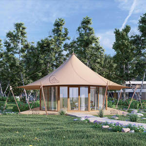 Serres de jardin préfabriquées en PVDF de 43 m², bâtiments avec murs et toit isolés pour les stations climatiques extrêmes - Product Image 1