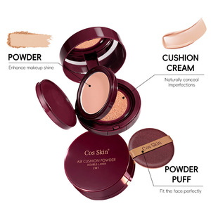 Fond de teint 2-en-1 hydratant et couvrant, poudre compacte longue tenue, contrôle du sébum, maquillage naturel pour le visage - Product Image 5