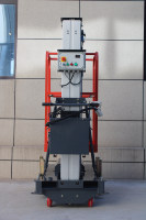 Plateforme élévatrice hydraulique verticale portable pour une personne, petite plateforme de travail aérien pour entrepôt