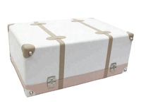 Boîtes de coffre décoratives modernes en similicuir belle combinaison de couleurs valises de rangement