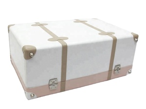 Cajas de maletero decorativas de piel sintética modernas <span class=keywords><strong>Maletas</strong></span> de almacenamiento de combinación de colores agradables - Product Image 5