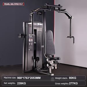 Equipo de Gimnasio Comercial con Pesas para Ejercicios de Deltoides/Pectorales y Hombros, con Pila de Pesas de 80 kg para Uso Comercial - Product Image 1