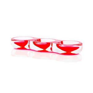 Lucite Neon Tamarin Bowl Em Laranja Acrílico Mini Buquês Flores Secas Pea Pod Shaped Display Bowl - Product Image 6