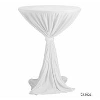 Housse de table haute tombante avec nœud Ø 80–85 cm, Bordeaux