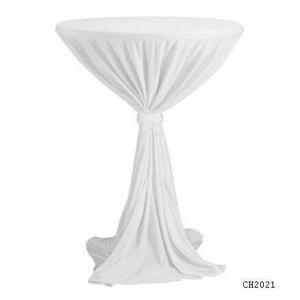 Copertura per tavolo alto cadente con fiocco Ø 80–85 cm, Bordeaux - Product Image 1