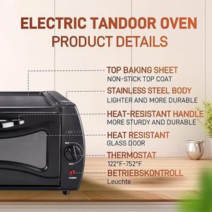 Household Mini Electric Oven Metal for Baking Pizza Pancakes Versatile <b>Toaster</b> Oven Featuring Adjustable Temperature - Product Image 5
