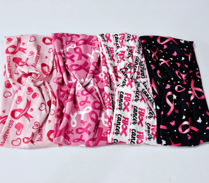 Bandeau de sensibilisation au cancer du sein pour femmes filles bandeau <span class=keywords><strong>ruban</strong></span> <span class=keywords><strong>rose</strong></span> anticancer bandeau torsadé <span class=keywords><strong>rose</strong></span> pour le mois de sensibilisation d'<span class=keywords><strong>octobre</strong></span> - Product Image 3