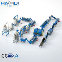 Machine de recyclage automatique de bouteilles PET avec système de déshydratation, entraînement motorisé, capacité de 3000 kg/h, ligne de recyclage du plastique