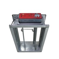 RUIBOYOU HVAC - Volet coupe-fumée rectangulaire en acier galvanisé résistant au feu pour système de ventilation de climatisation - Flexible et facile à installer