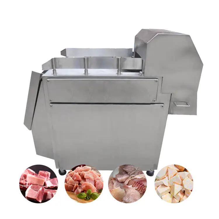 Máquina automática de corte de carne cubo/máquina de corte de carne de porco congelada
