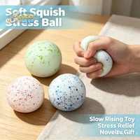 Peluche YJ Snowball, peluche moelleuse à remontée lente, balle anti-stress à presser, jouet sensoriel pour soulager l'anxiété, cadeau original pour adultes