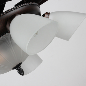 <span class=keywords><strong>Lustre</strong></span> <span class=keywords><strong>LED</strong></span> élégant pour la décoration de la maison avec <span class=keywords><strong>ventilateur</strong></span> de plafond à base de fer télécommandé à 5 lames - Product Image 6