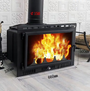 Chimenea <span class=keywords><strong>de</strong></span> Hierro Fundido Gris Estilo Europeo JK Modelo RL-25, Calefacción para el Hogar, Chimenea <span class=keywords><strong>de</strong></span> Leña Integrada, Fuego Real, 1 Año <span class=keywords><strong>de</strong></span> Garantía, Villas - Product Image 5