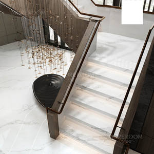 Dalle en pierre frittée Calacatta blanche 1600x3200mm, surface polie, <span class=keywords><strong>quartz</strong></span> artificiel pour cuisine et salon - Product Image 3