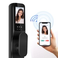 Serrure de porte intelligente TIMMY avec reconnaissance faciale 3D, empreinte digitale, carte RFID et application Tuya pour la sécurité des entrées