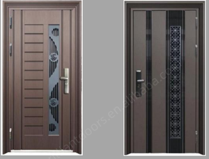 Hiện đại phía trước nhập an ninh thép cửa cho ngôi nhà phong cách bên ngoài thiết kế chính - Product Image 6