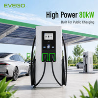 EVEGO Tesla DC Public Triphasé Chademo CCS2 GBT Chargeur EV de Haute Qualité Byd avec WIFI, Station de Recharge pour Véhicules Électriques