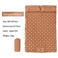 Matras Tidur Tiup Lipat Ringan OEM TPU Ultralight 1.2kg, Kompak, Tahan Air, untuk Perlengkapan Hiking dan Backpacking
