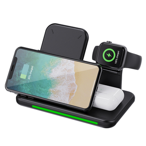 AliExpress <span class=keywords><strong>Ama</strong></span> zon-Soporte multifuncional Cuatro en Uno, cargador inalámbrico <span class=keywords><strong>de</strong></span> 15W, auriculares portátiles, cargador <span class=keywords><strong>de</strong></span> reloj - Product Image 4