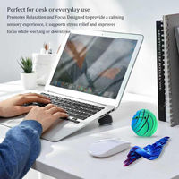 Balle sensorielle anti-stress en plastique faite à la main, jouet Fidget Gear Ball à flux liquide, sphère sensorielle tendance pour le soulagement de l'anxiété, idéale pour le bureau, la maison et les voyages
