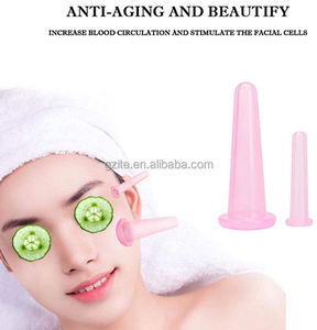 Copo de silicone anti-idade para massagem facial, conjunto de copos de silicone altamente terapêutico de grau médico para copos secos - Product Image 3