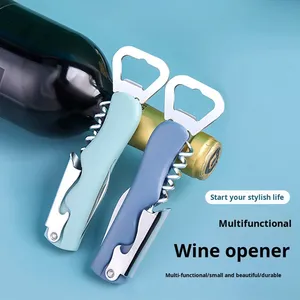 Ouvre-bouteille manuel en acier inoxydable quatre-en-un pour la maison avec ouvre-bouteille multifonction pour bière et vin rouge et petit couteau - Product Image 3
