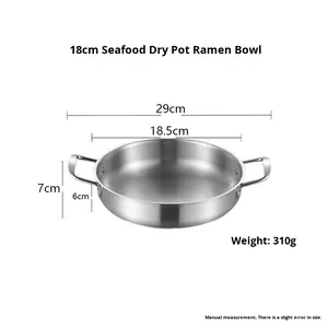 Marmite à <span class=keywords><strong>soupe</strong></span> en acier inoxydable de conception coréenne Yolecen avec fond épaissi, compatible gaz et induction, passe au lave-vaisselle - Product Image 6