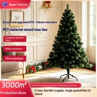 Sapin de Noël Artificiel Multi-tailles Pointu en PVC + Matériau Ignifuge pour Hôtels, Centres Commerciaux et Décoration de Vitrines