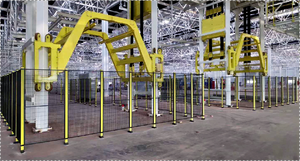 Hội Thảo dây chuyền sản xuất an toàn hàng rào máy bảo vệ kim loại bài hàng rào sắt dây lưới Robot ranh giới tường hàng rào - Product Image 6