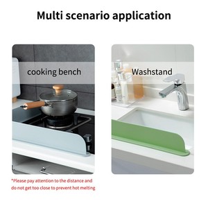 Paraspruzzi in Silicone per Lavello con Forte Aspirazione Antiscivolo Impermeabile per Cucina e Bagno - Product Image 5