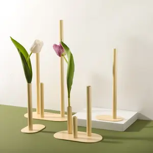 MAXERY MODERN ev dekor aksesuarları METAL NORDIC masa üstü vazo setleri toptan süslemeleri