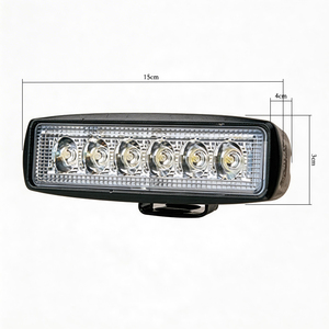 Barra de Luz LED Personalizada de 6 Pulgadas, Barra de Luz de Trabajo Impermeable de Una Sola Fila y 18 W para Automóviles, Motocicletas, Iluminación Auxiliar, Accesorios de Reequipamiento - Product Image 6