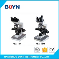 Microscope biologique à champ large avec système de réglage de la mise au point électrique de haute précision de laboratoire XSZ-166 4X, 10X, 40X, 100X