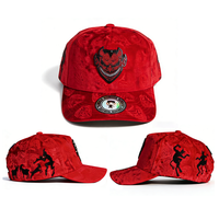 Cappelli Personalizzati con Ricamo 3D, Cappellini Chucky Originali Neri con Visiera Curva, Berretto Dandi a 5 Pannelli Regolabile, Cappelli da Baseball Chucky