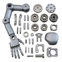 Boîtier de bras de robot en aluminium usiné sur mesure par CNC, composants de précision, robots industriels, pièces de robots