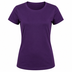 T-shirt uni haut de gamme pour femmes, fabrication sur mesure, tissu doux, streetwear décontracté, tee-shirt essentiel au quotidien - Product Image 3