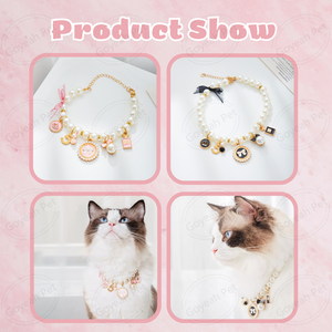 <span class=keywords><strong>Collar</strong></span> de Perlas de Lujo para Perros y Gatos, Ajustable, Joyería para Mascotas, Accesorios para Perros - Product Image 3
