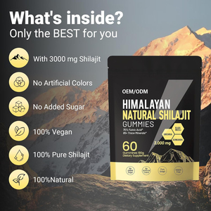Gomitas <span class=keywords><strong>de</strong></span> Shilajit del Himalaya Premium 3000mg, Suplemento Natural <span class=keywords><strong>de</strong></span> Ácido Fúlvico con Shilajit Negro y <span class=keywords><strong>Ashwagandha</strong></span> para Apoyo Energético - Product Image 2