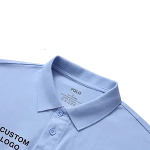 Toptan özel golf polo gömlek kısa kollu iş üniforma polo giyim erkek özel polo tişört T-shirt nakış ile