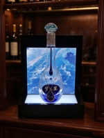 Support d'affichage lumineux pour bouteilles en acrylique personnalisé avec éclairage LED, vitrine pour bouteilles de vin et de spiritueux pour bar, boîte de nuit
