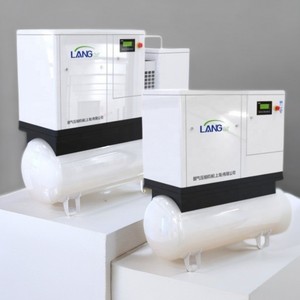 เครื่องอัดอากาศแบบสกรู 16 บาร์ 11kw 15kw 22kw PM VSD รวมทุกอย่างไว้ในเครื่องเดียว สำหรับเครื่องเลเซอร์ไฟเบอร์ 22kw - Product Image 6