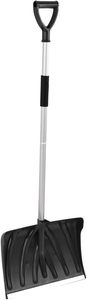 Pelle à neige en plastique robuste avec manche en aluminium et poignée en D, idéale pour le déneigement des allées ou des trottoirs, 21 pouces - Product Image 3