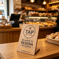 Carte de contrôle d'accès sans contact NFC RFID programmable en bois 13,56 MHz personnalisée pour restaurants, support Google Review avec puce 213